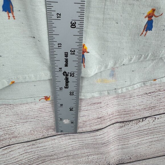 Rip Curl Hula Girl Breach Button Down Shirt Men's Size XXL Mint/Light Green NEW - Picture 12 of 12